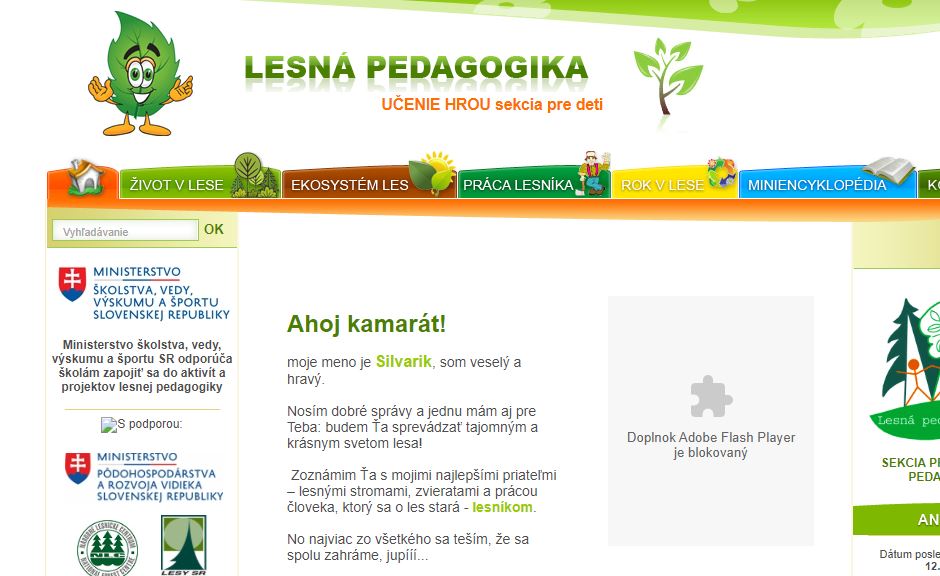 Lesná pedagogika - Silvarik pre deti