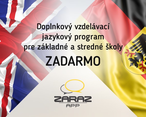 Aplikácia ZARAZ - učenie anglického a nemeckého jazyka
