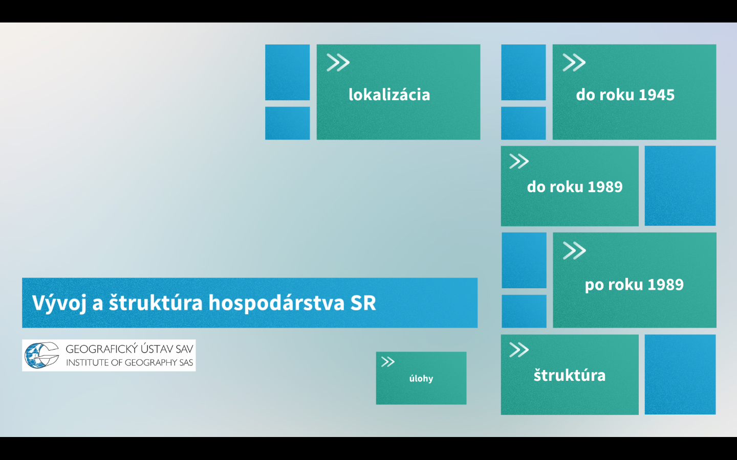 Vývoj a štruktúra hospodárstva SR - Geografický ústav SAV