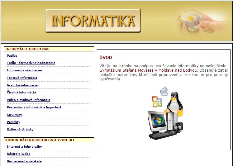 Interaktívne cvičenia Informatika
