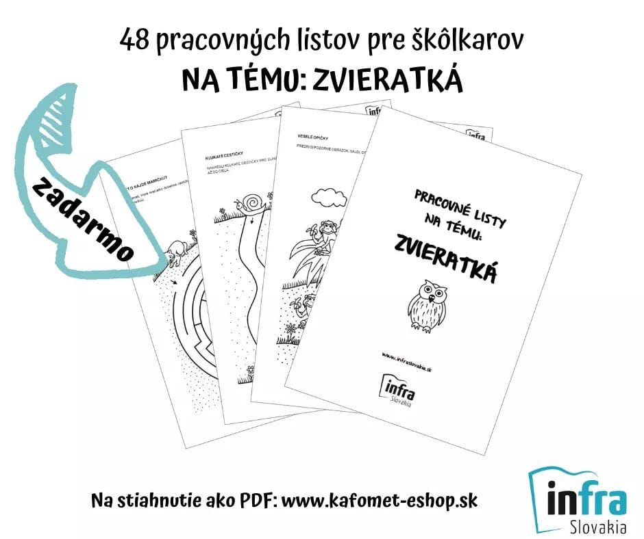 Pracovné listy na tému ZVIERATKÁ