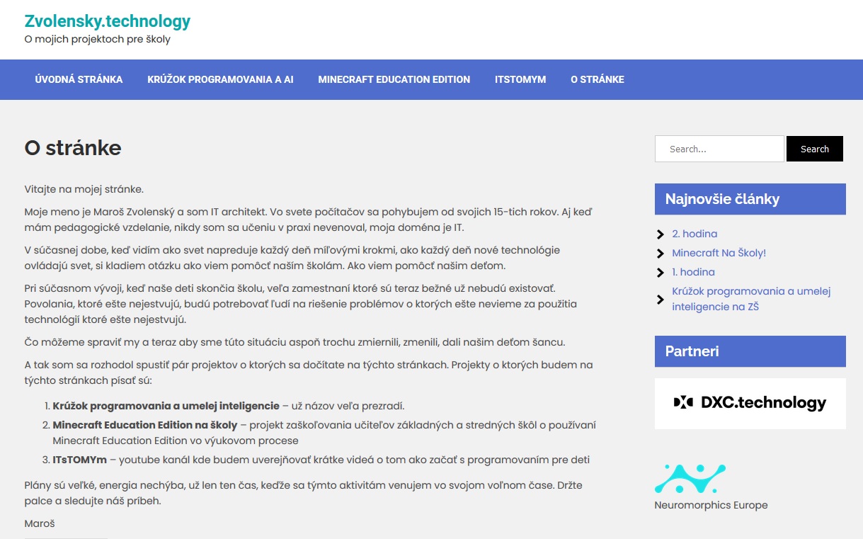 Krúžok programovania a umelej inteligencie na prvom stupni