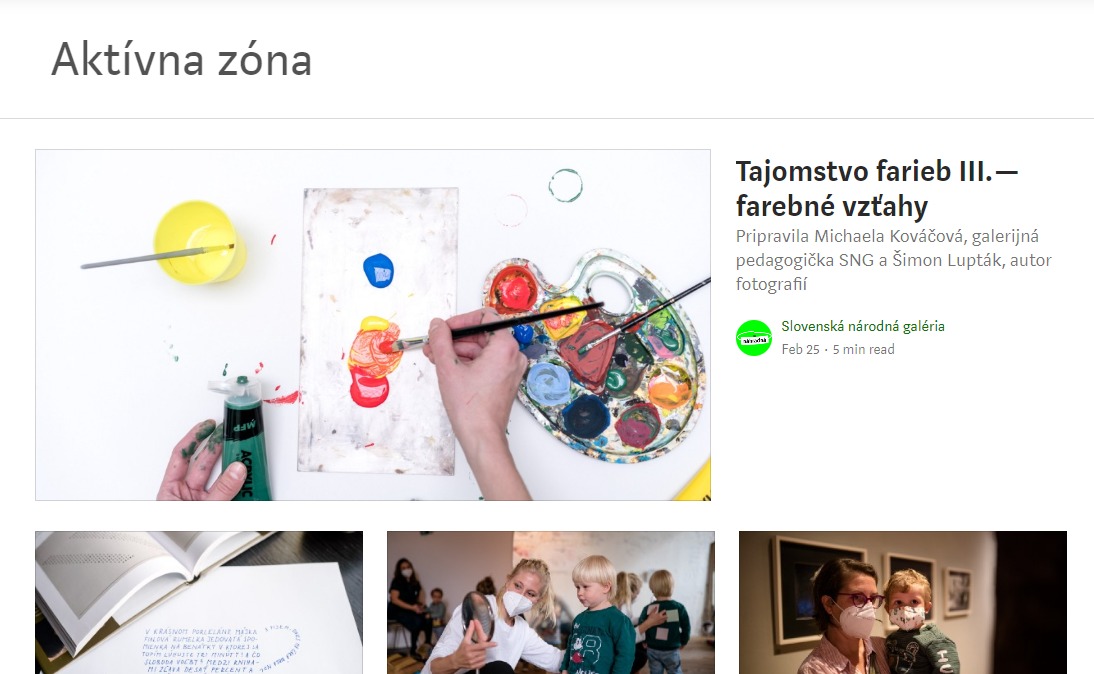 Články s námetmi na výtvarné aktivity